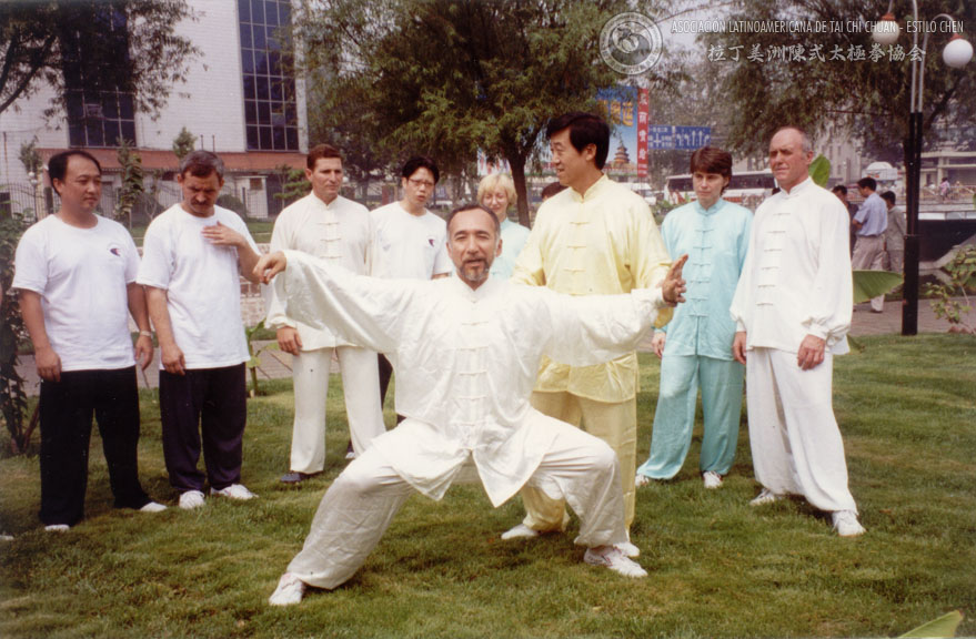 Con el Gran Maestro Chen Zheng Lei en Henan, China. | Escuela Shihei